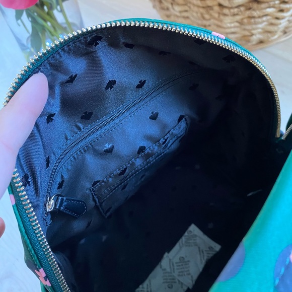 Kate Spade Chelsea the little better floral backpack. Green pink flowers nylon - Picture 6 of 11